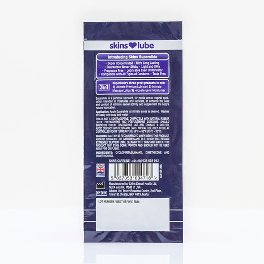 Skins Super Slide Silicone Lubricant - 5ml Foil - Image 2