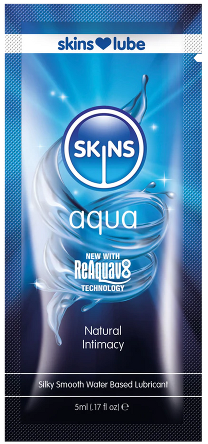 Skins Aqua Water Based Lubricant - 5ml Foil
