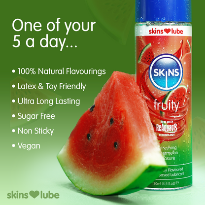 Skins Watermelon Water Based Lubricant 4.4 fl oz (130ml) - Image 4
